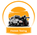 orange professional design tow truck service logo